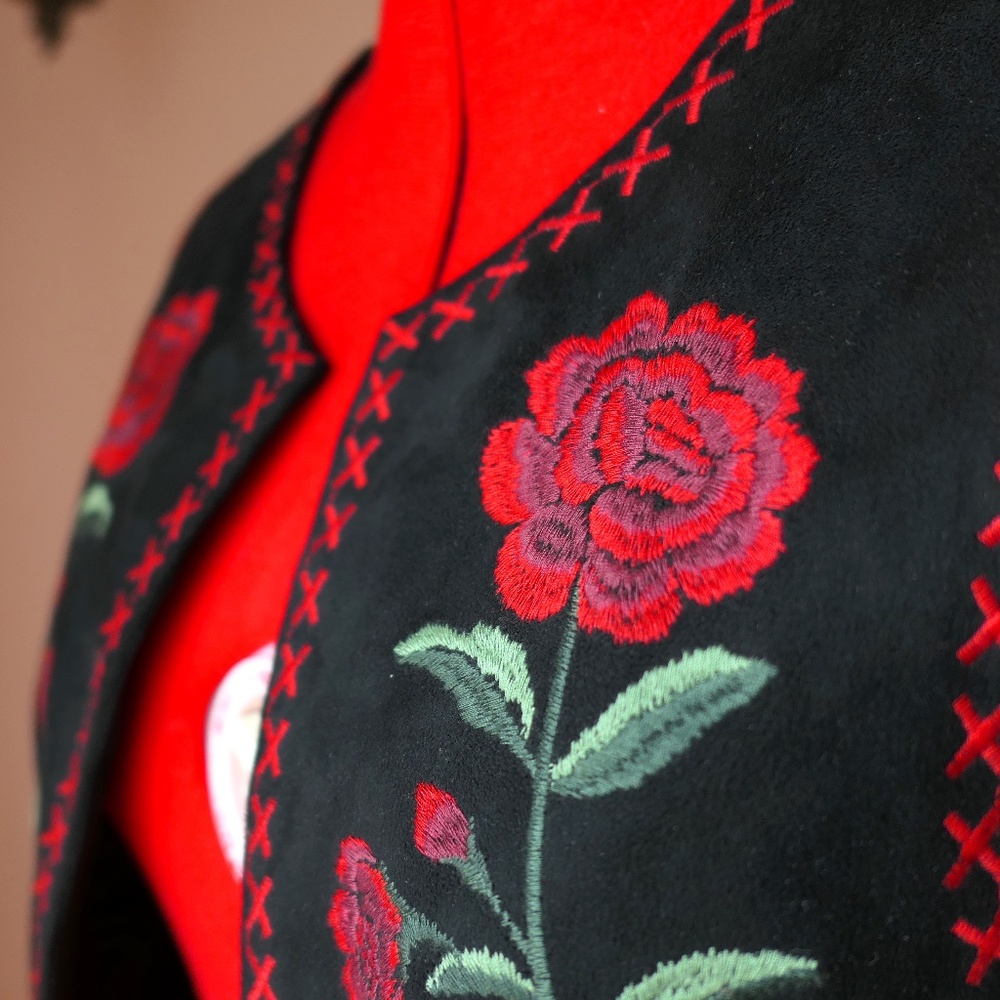 Embroidered Western Vest